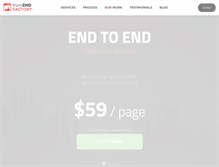 Tablet Screenshot of frontendfactory.com